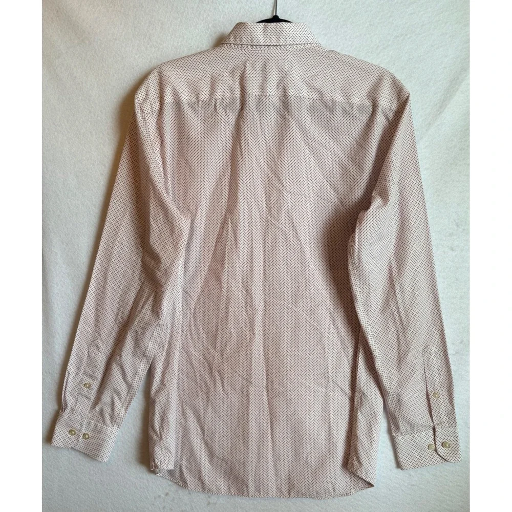 Banana Republic‎ Slim Fit Geometric Print Non Iron Button Down Shirt Mens Large
